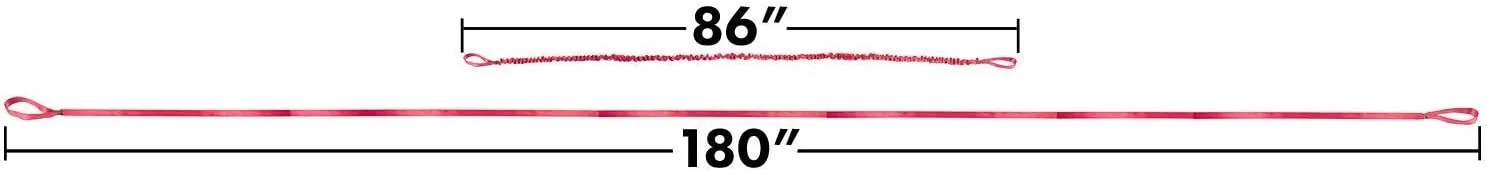 The Original Bike Bungee Tow Rope | MTB & Cycling Stretch Pull Strap for Riding Further with Your Friend, Child, Kids | Compatible with Any Bicycle