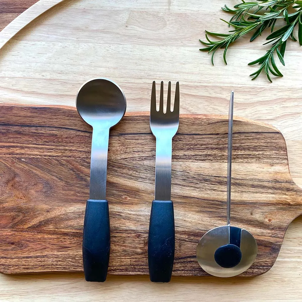 Thick-handled cutlery set