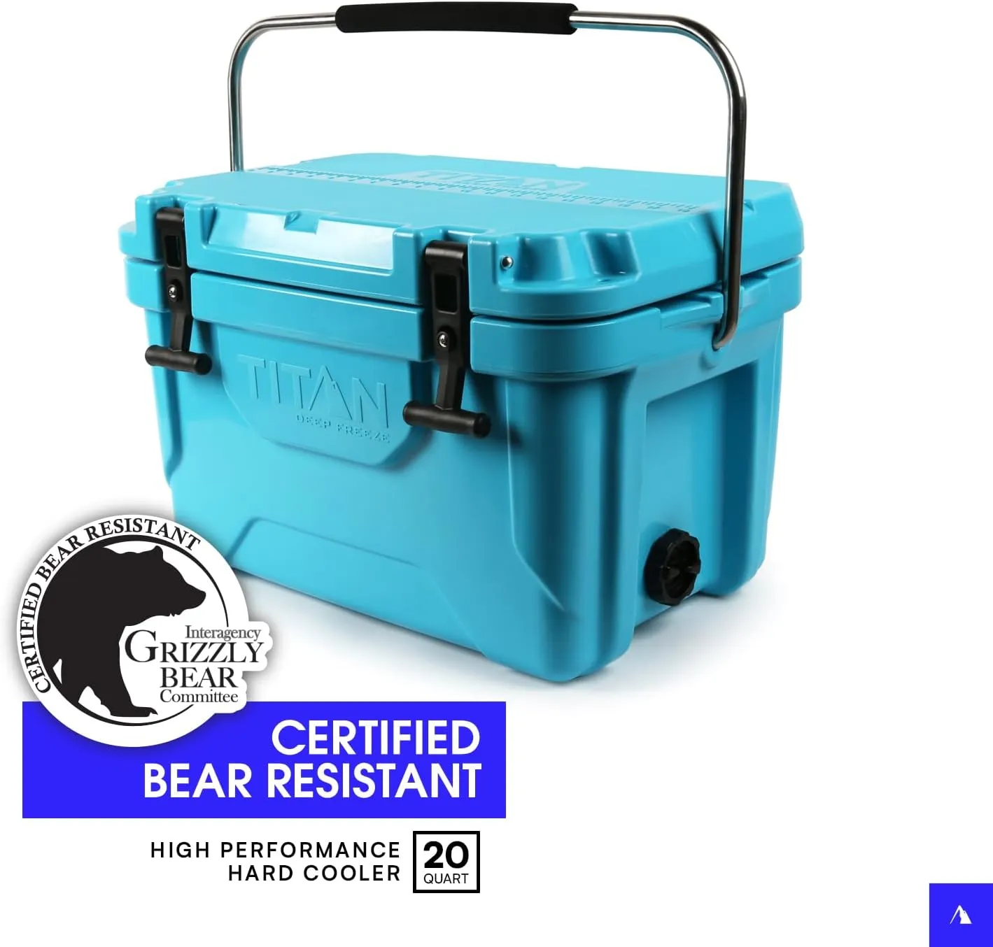 Titan Hard Ice Chest Cooler Roto Cooler with Microban Protection and Deep Freeze Insulation