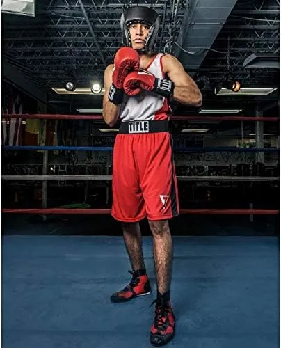 Title USA Boxing Amateur Competition Headgear (Open Face) - Boxing Headgear, MMA Gear, Headgear Boxing Sparring Taekwondo Karate, Boxing Head Gear, Sparring Headgear