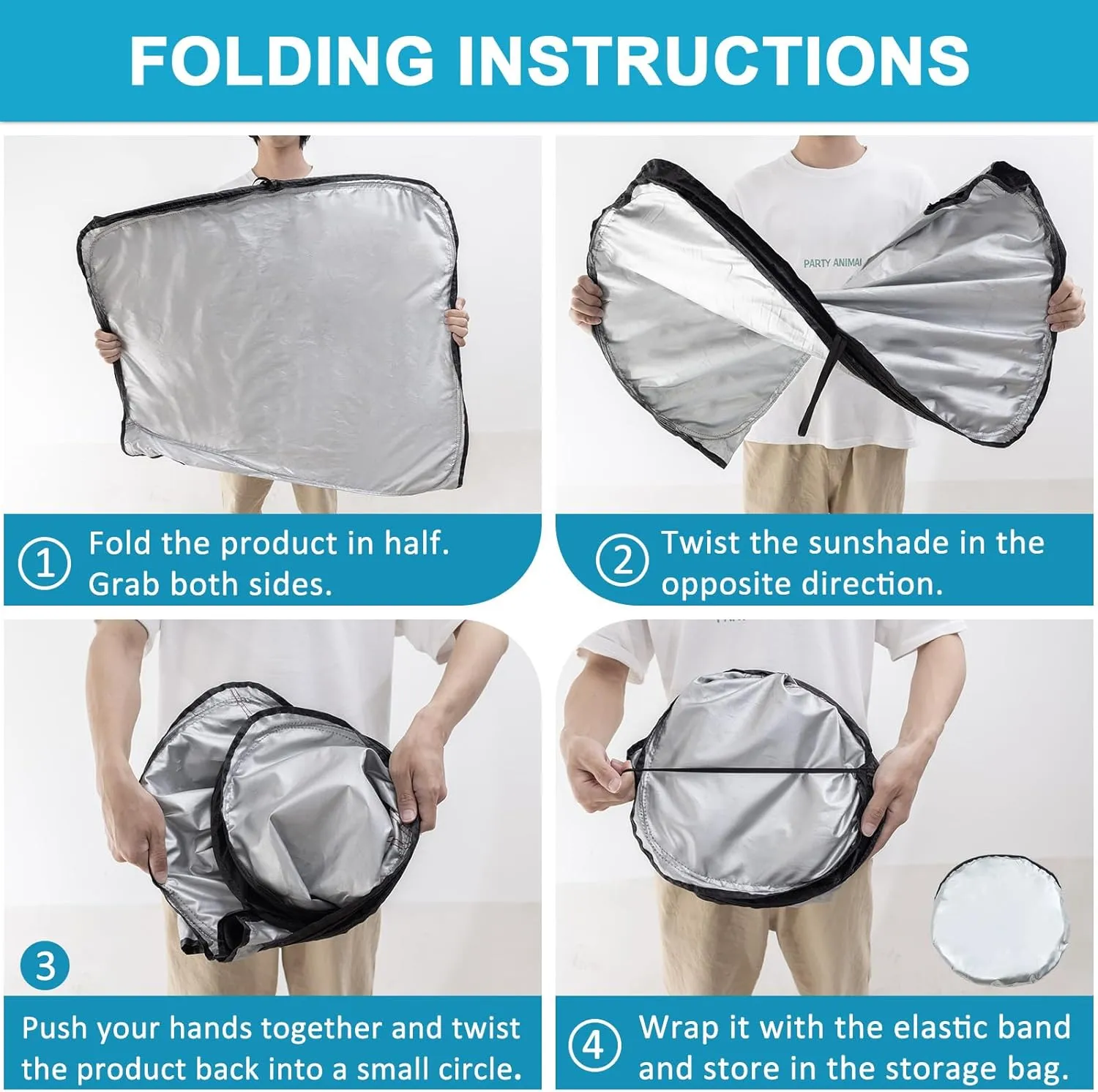 TOPINSTALL Precise Size Foldable Sunshade for 2020-2025 Ford Explorer SUV, ST XLT, Limited, Platinum Accessories, Front Window Sun Protector with Storage Bag Thicker Windshield Sun Shade