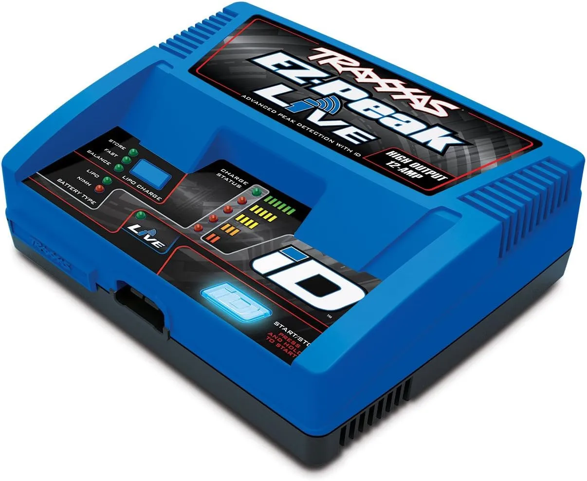Traxxas 2971 EZ-Peak Live 12-Amp NiMH/LiPo Fast Charger with ID Technology Vehicle