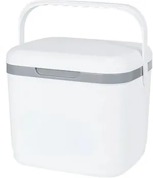 Triple-Layered Insulated Drybox Cooler and Small Hard Shell Lunchbox with Airtight Lid for Home Camping Travel Finshing Beach