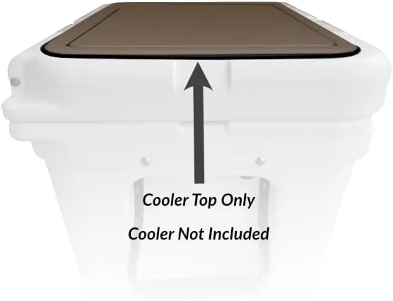 Tundra Hauler Wheel Cooler Lid Tops - EVA Foam YETI Chest Cooler Peel and Stick Comfort Pad - Hard Side Camping, Boating, Tail Gate, Ice Box Top Cushion