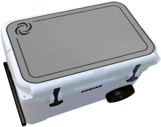 Tundra Hauler Wheel Cooler Lid Tops - EVA Foam YETI Chest Cooler Peel and Stick Comfort Pad - Hard Side Camping, Boating, Tail Gate, Ice Box Top Cushion