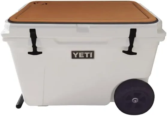 Tundra Hauler Wheel Cooler Lid Tops - EVA Foam YETI Chest Cooler Peel and Stick Comfort Pad - Hard Side Camping, Boating, Tail Gate, Ice Box Top Cushion