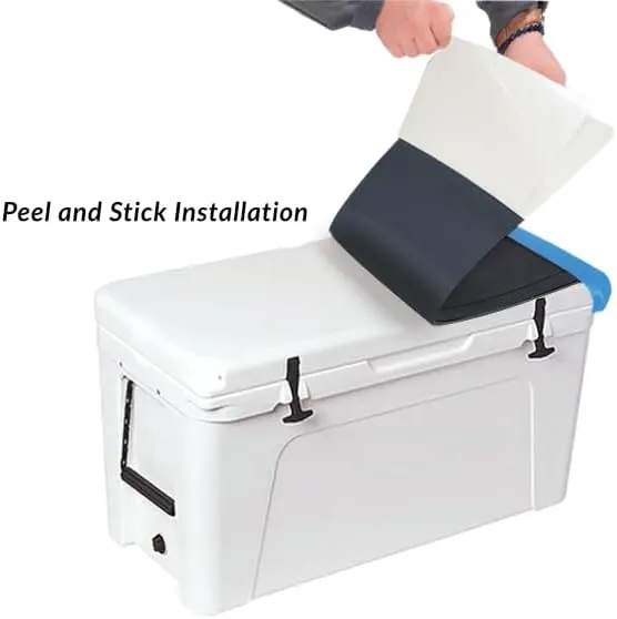 Tundra Hauler Wheel Cooler Lid Tops - EVA Foam YETI Chest Cooler Peel and Stick Comfort Pad - Hard Side Camping, Boating, Tail Gate, Ice Box Top Cushion