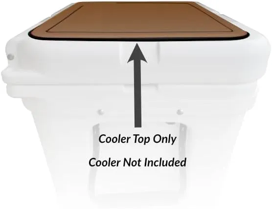Tundra Hauler Wheel Cooler Lid Tops - EVA Foam YETI Chest Cooler Peel and Stick Comfort Pad - Hard Side Camping, Boating, Tail Gate, Ice Box Top Cushion