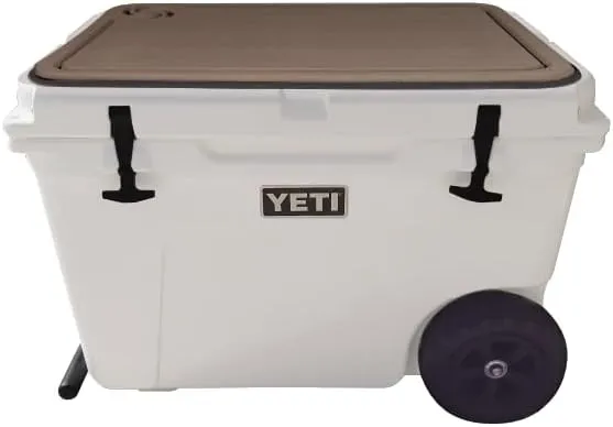 Tundra Hauler Wheel Cooler Lid Tops - EVA Foam YETI Chest Cooler Peel and Stick Comfort Pad - Hard Side Camping, Boating, Tail Gate, Ice Box Top Cushion