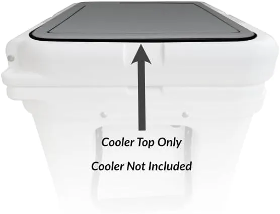 Tundra Hauler Wheel Cooler Lid Tops - EVA Foam YETI Chest Cooler Peel and Stick Comfort Pad - Hard Side Camping, Boating, Tail Gate, Ice Box Top Cushion