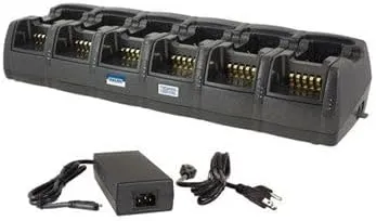 Twelve Bay Rapid Vehicle Charger for Kenwood KNB-48Li Rechargeable Two Way Radio - Dual Pod Design