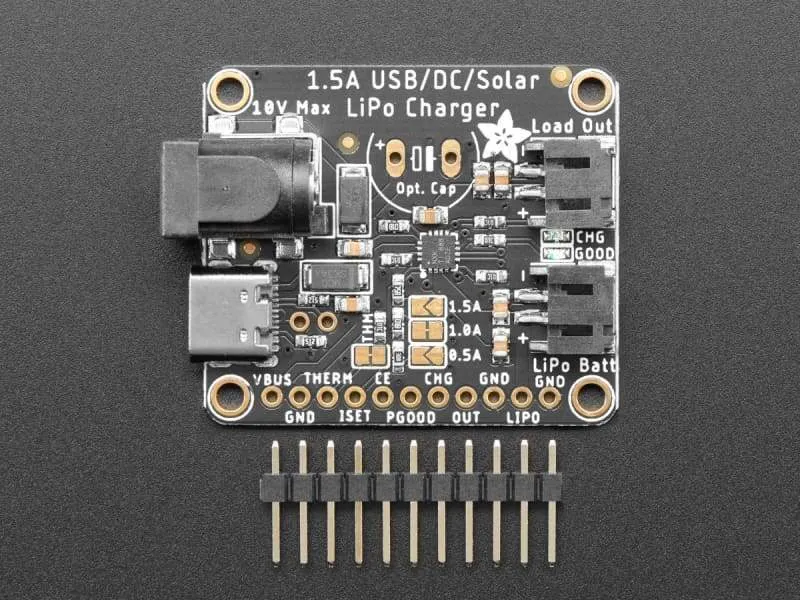 Universal USB / DC / Solar Lithium Ion/Polymer charger (bq24074)