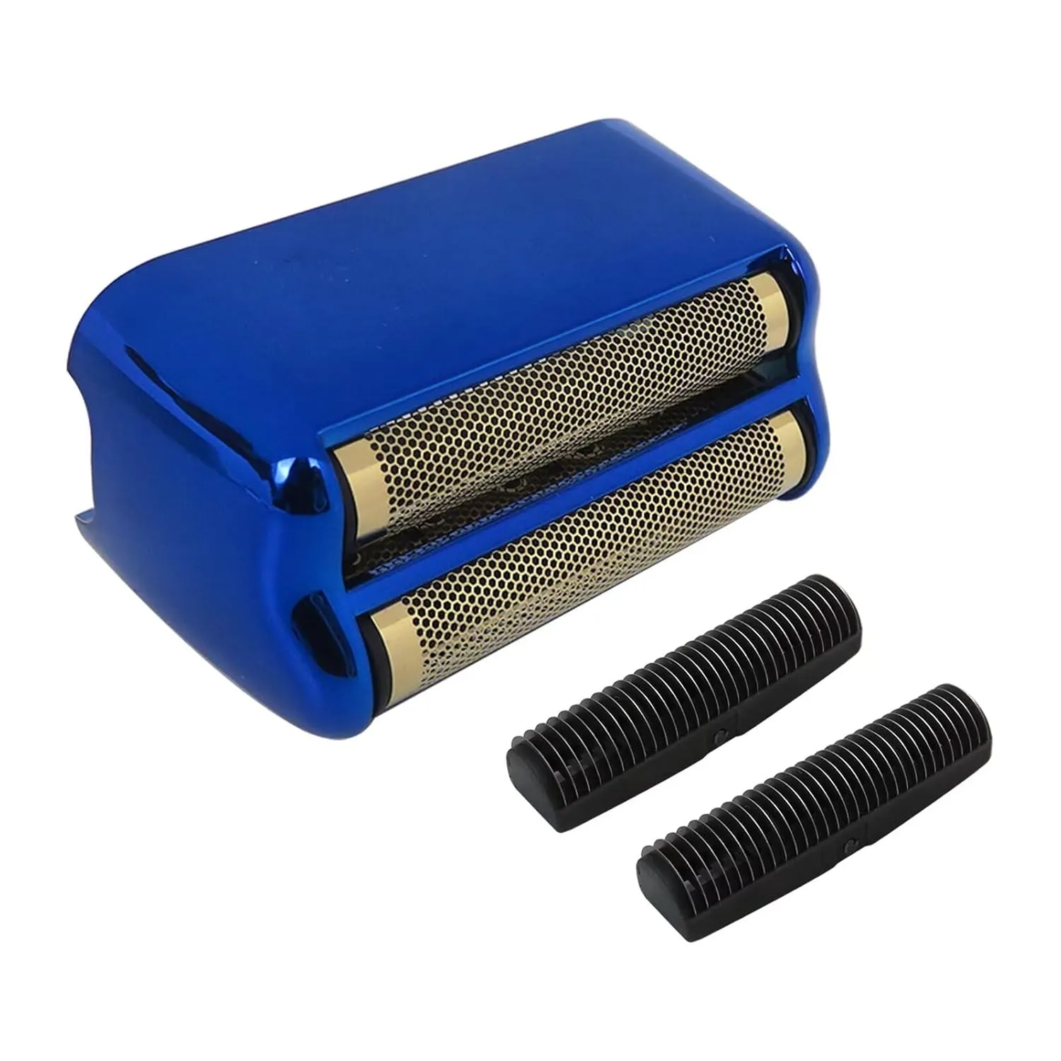 Updated Replacement Foil and Cutter for Barberology Electric Shaver, Double Foil Shaver Replacement Head, Replacement Head for Ba bylis PRO Barberology FXFS2 Electric Razors(Blue)