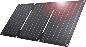 [Upgraded] BigBlue 30W Solar Panel Charger with Fast Charging USB-A and USB-C, DC Ports, SolarPowa 30 Portable Solar Panel, IP68 Waterproof, Compatible with iPhone, Samsung, iPad, Small Power Station