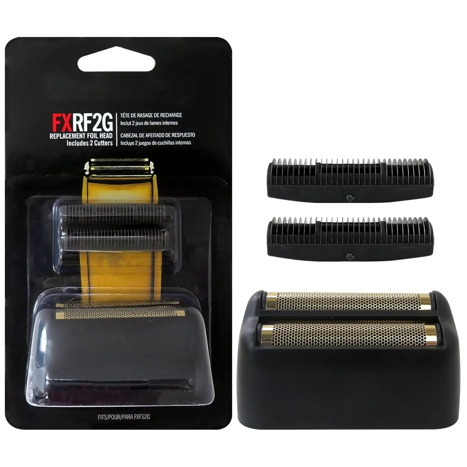 Upgraded Version Replacment Matte Black Foil and Cutter for BaBylis-PRO MetalFX Single Foil and Double Foil Shavers