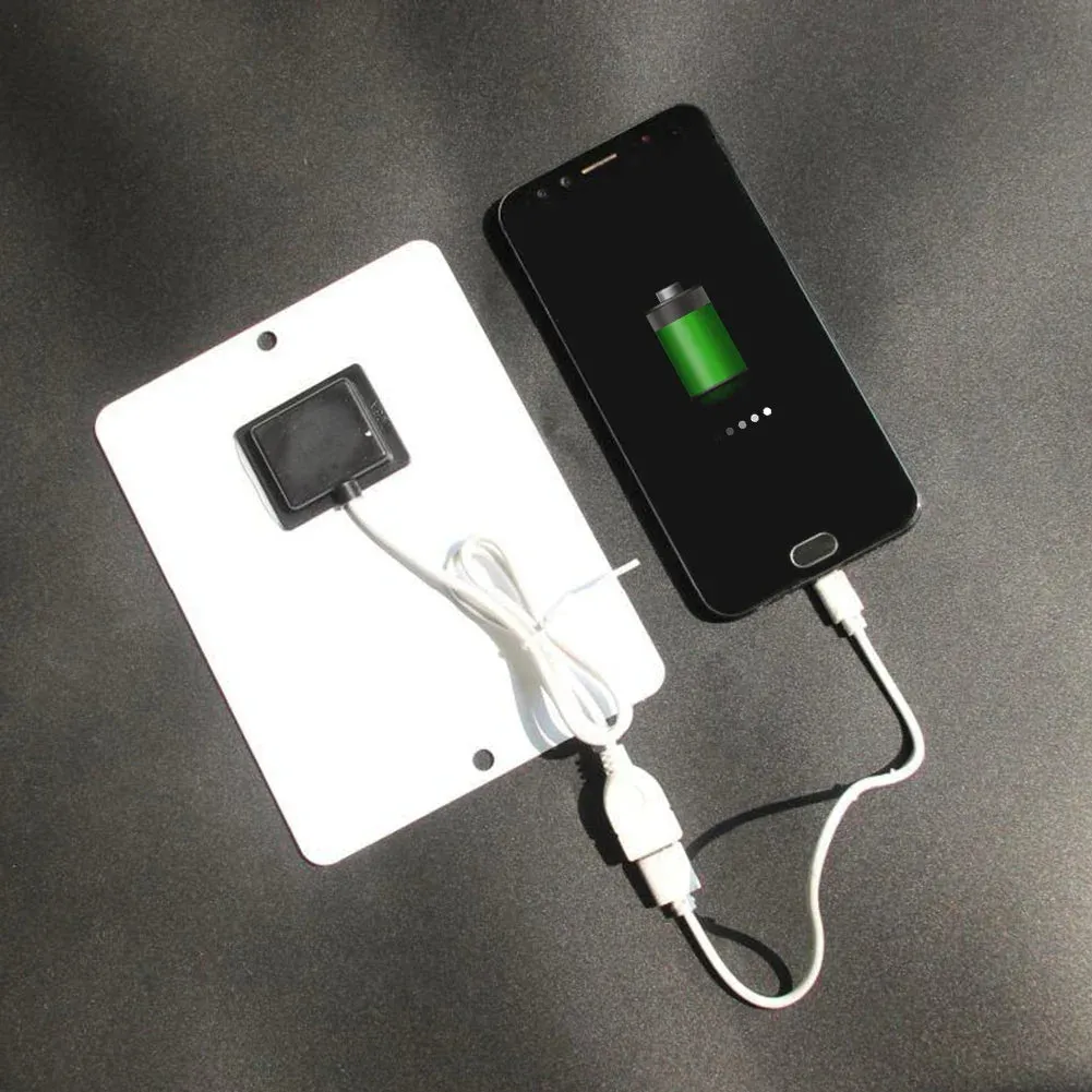 USB Solar Panel Charger 3W 5V Portable Outdoor for Mobile Power Supply
