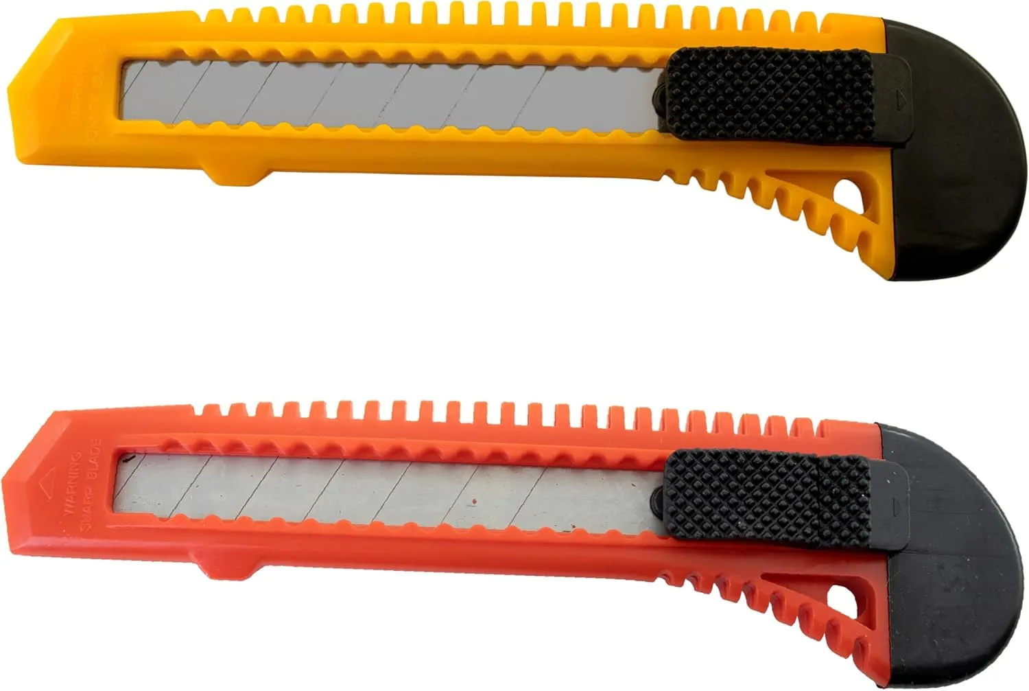 Utility Knife Box Cutter Retractable Blade Snap Off Razor Knife with Safety Lock 5" Wholesale lot - 48 Red, 48 Yellow
