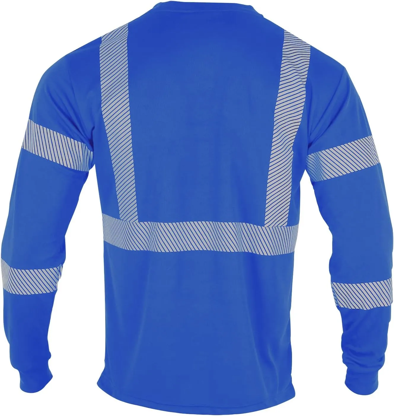 VENDACE Safety Reflective High Visibility Long Sleeve Shirts ANSI Class 3 Hi Vis Construction Work T Shirts for Men
