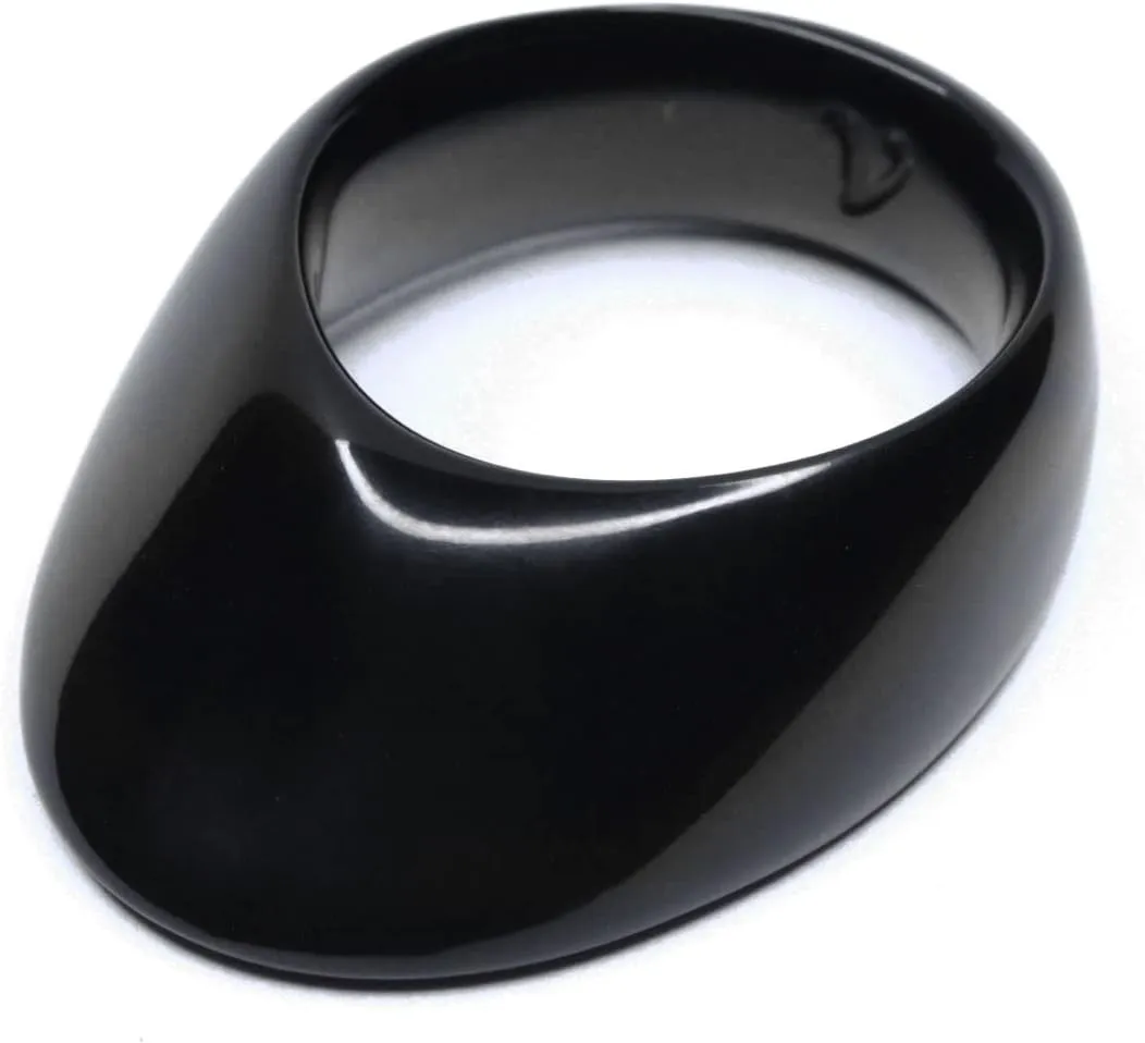 Vermil Archery Thumb Ring - Lantern Black - Protective Gear for Thumb Draw in Traditional Archery