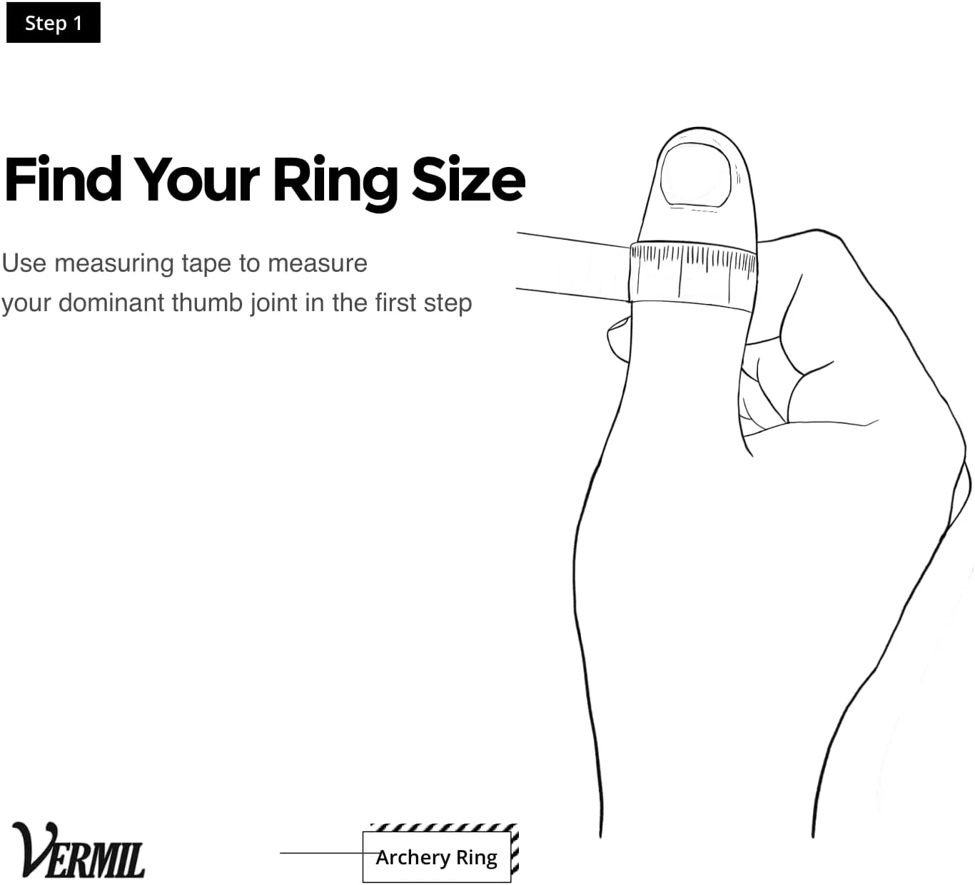 Vermil Archery Thumb Ring - Lantern Ivory - Protective Gear for Thumb Draw in Traditional Archery