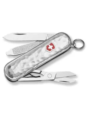 Victorinox Swiss Army Classic SD Sterling Silver - Hammered - 5 Tools