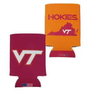 Virginia Tech Logo  Can Cooler