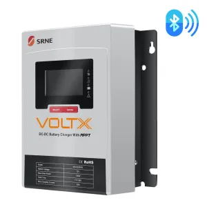 VoltX SRNE 12V 50A DC-DC MPPT LiFePO4 Battery Charger with Bluetooth