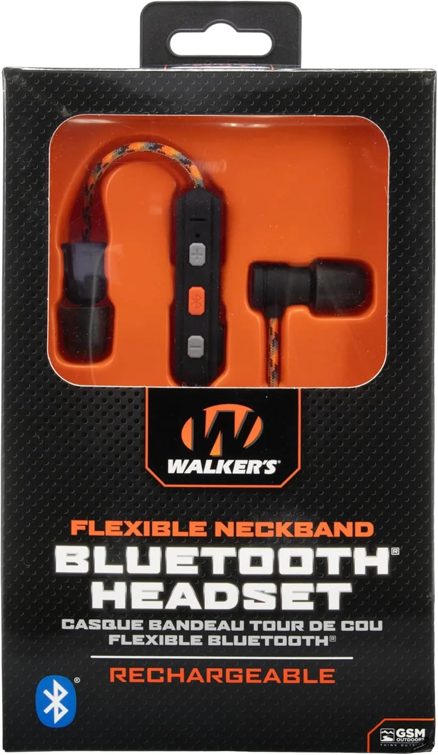 Walker's Shooting Training Protection 29 DB Omni-Directional Microphone Rope Hearing Enhancer Earbuds