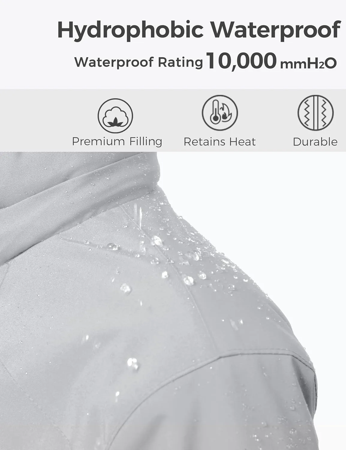 wantdo Boy's Ski Jacket Waterproof 3 in 1 Snow Coat Warm Fleece Winter Coat