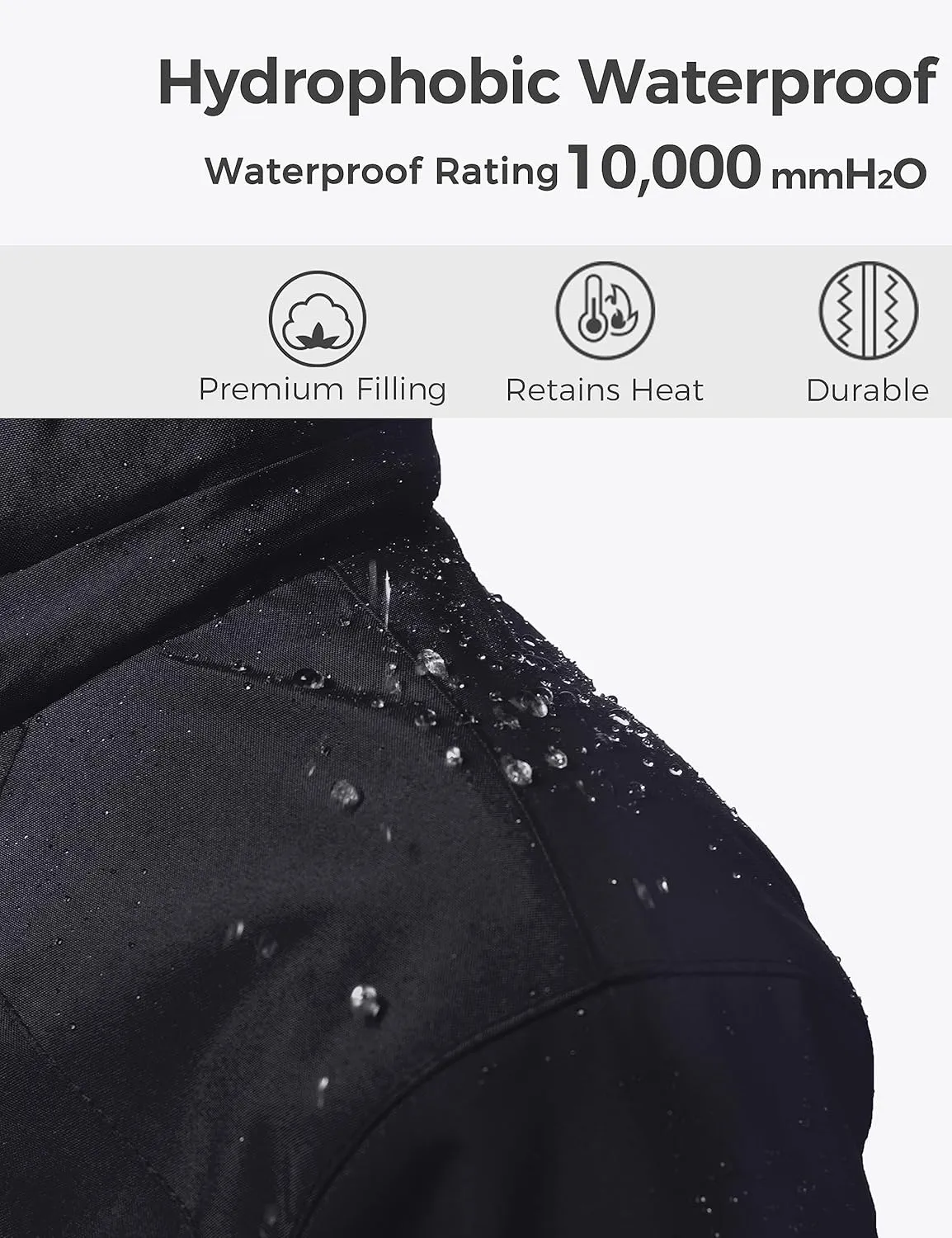 wantdo Boy's Ski Jacket Waterproof 3 in 1 Snow Coat Warm Fleece Winter Coat