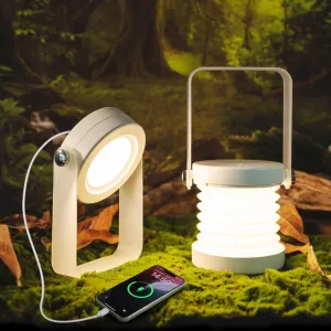 Waterproof Collapsible Camping Lantern with Phone Charger,Rechargeable Camping Lights,4400mAh Power Bank, Portable Battery Powered Foldable Travel Lamp for Hiking , Power Outages,Survival Kit