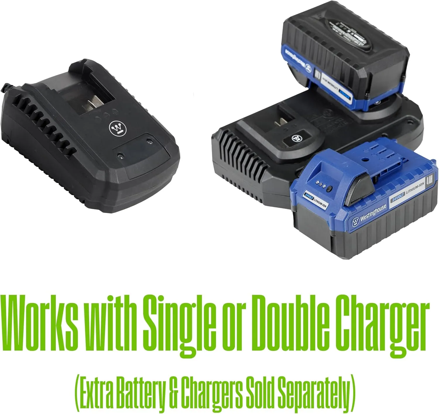 Westinghouse W24V8AH 24 Volt 8Ah Lithium-ion Battery, Compatible with All 24V Cordless Snow Shovels & 48V Cordless Snow Blowers (WSnow11S 24V, WSnow13S 24V, WSnow18 48V, WSnow22 48V)