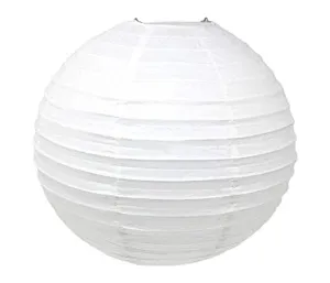 White Halloween Paper Lantern 20cm