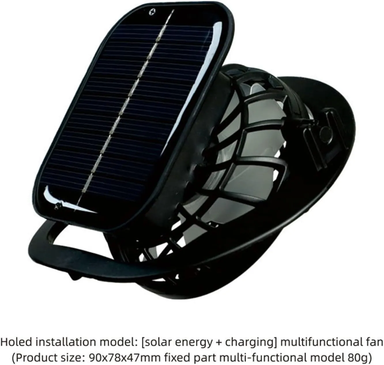 Wide Brim Solar Powered Fan Hat, UPF 50  Solar Panel Fan Hat for Beach Fishing Hiking Camping Outdoor