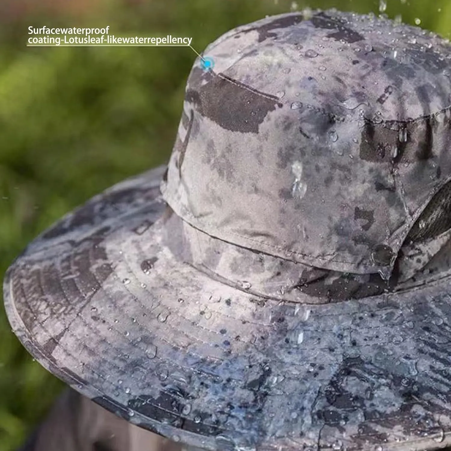Wide Brim Sun Hat with Solar Powered Fans, UPF 50  Solar Fan Sun Hat for Camping Fishing Outdoor Hiking Beach