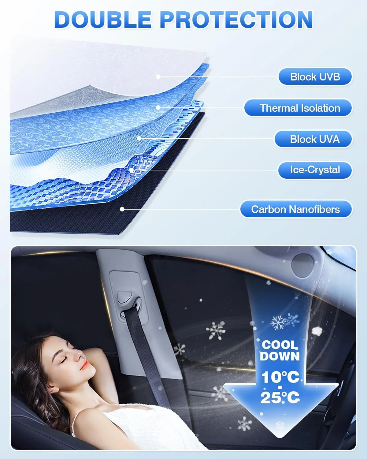 Windshield Sun Shade for 2020-2025 Toyota Highlander Accessories Side Rear Window Shade Cover Set Window Sun Visor Privacy for Camping Keep Vehicle Cool Black 8PCS