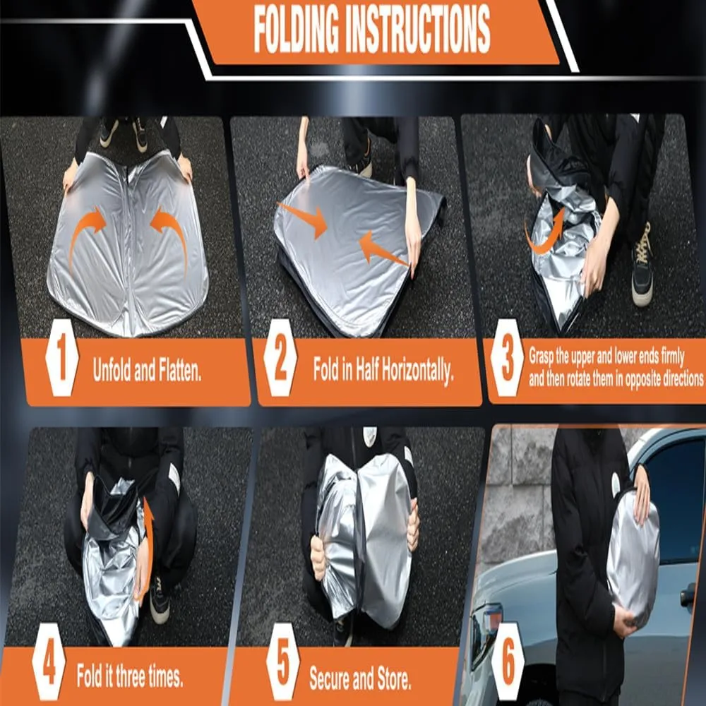 Windshield Sun Shade for Altima 2019-2025 Custom Fit Foldable Front Window Sunshade Sun Visor Protector Block UV Rays Keep Your Car Cooler for