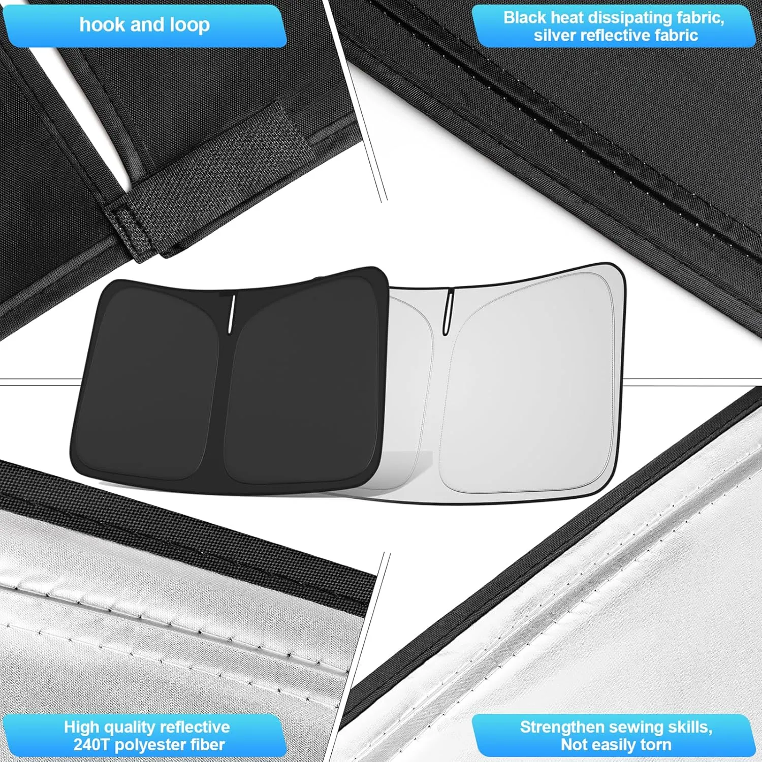 Windshield Sun Shade for Altima 2019-2025 Custom Fit Foldable Front Window Sunshade Sun Visor Protector Block UV Rays Keep Your Car Cooler for