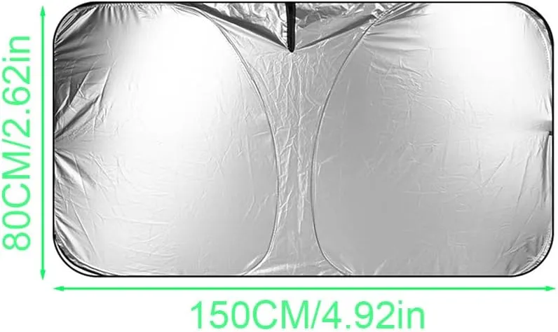Windshield Sun Shade for Mitsubishi ASX Pajero Sport Outlander Grandis, Car Front Window Covers Sun Visor Protector, Foldable Blocks Sun Rays Sunshade, Easy Installation