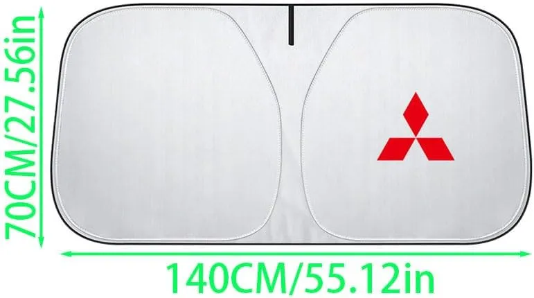 Windshield Sun Shade for Mitsubishi Eclipse Cross 2018 2019 2020 2021 2022 2023, Car Front Window Covers Sun Visor Protector, Foldable Blocks Sun Rays Sunshade, Easy Installation