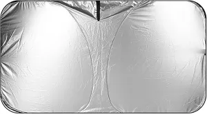 Windshield Sun Shade for Mitsubishi Outlander LancerEX ASX Pajero, Car Front Window Covers Sun Visor Protector, Foldable Blocks Sun Rays Sunshade, Easy Installation,70 * 140CM/2.29 * 4.59in