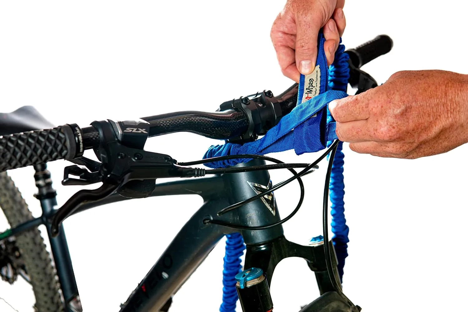 Winter/All-Season Connect Strap Bike Bungee Tow Rope for Bikes, E-Bikes,Skiing | MTB & Cycling Stretch Pull Strap - Made in The USA