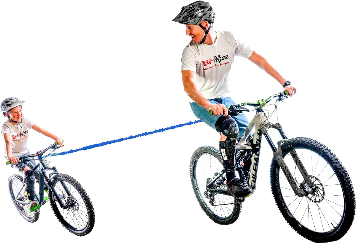 Winter/All-Season Connect Strap Bike Bungee Tow Rope for Bikes, E-Bikes,Skiing | MTB & Cycling Stretch Pull Strap - Made in The USA