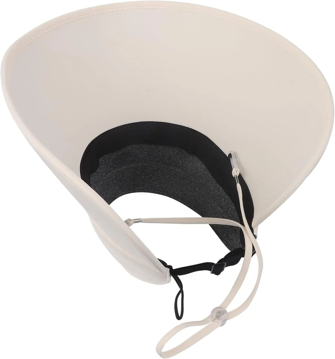 Women Foldable Sun Visor Hat Wide Brim UPF 50  UV Protection Hats Adjustable Floppy Topless Beach Cap