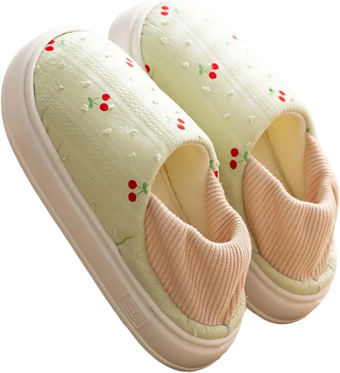 Womens Cute Closed Toe Slippers Indoor Lightweight Cozy Adjustable House Slippers Outdoor Slip On Travel Walking Shoe