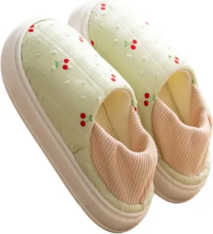 Womens Cute Closed Toe Slippers Indoor Lightweight Cozy Adjustable House Slippers Outdoor Slip On Travel Walking Shoe