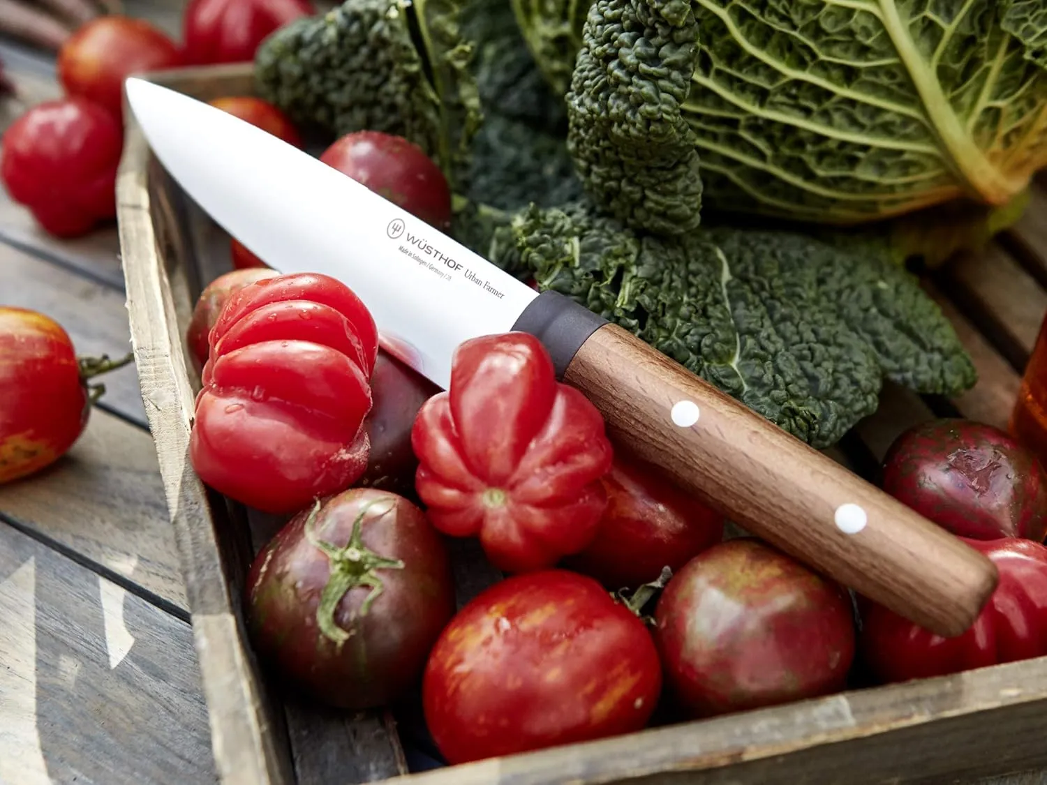 Wusthof Urban Farmer 6" Chef's Knife with Heat Treated Beech Handle