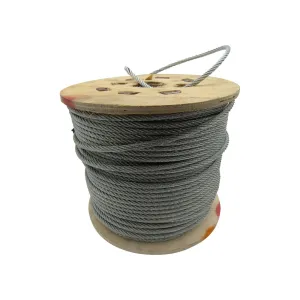 x Steel Cable Bundle discount Marine) Rope 7 Satisfied clients Wire 3MM 6 (100M Rigging Galvanised Reel 6x7