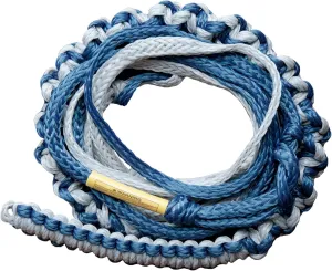 ZUP 20' Knotted Wakesurf Rope with Braided Hand Grip, Low-Stretch Polyethylene Construction, Infinite Riding Lengths for Water Sports, Wakeboards, Kneeboards, and More