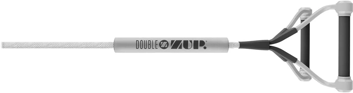 ZUP DoubleZUP Soft Float Tow Handle with 9" Double Handle Design and 60' Low-Stretch Tow Rope Mainline for Wakeboards, Kneeboards, Water Skiing, and Water Sports Activities